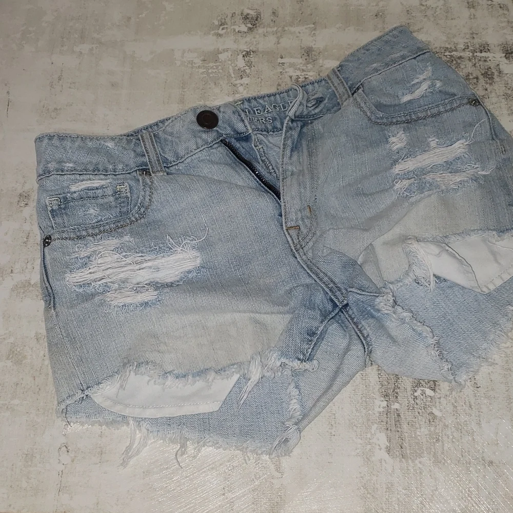 💜3/$25 2 American Eagle Super Short Distressed Shorts_5